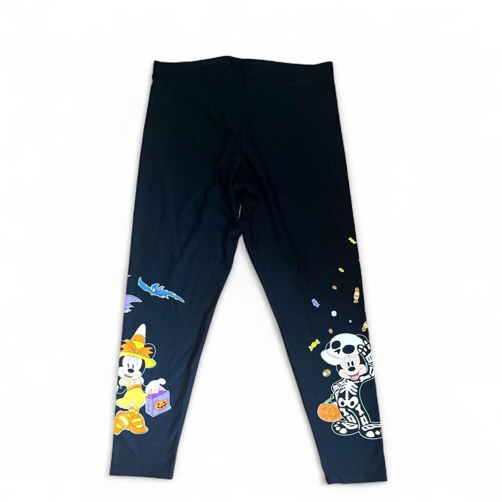Hot Topic X Disney Women's Black Halloween Trick Treat Mickey and Minnie Mouse